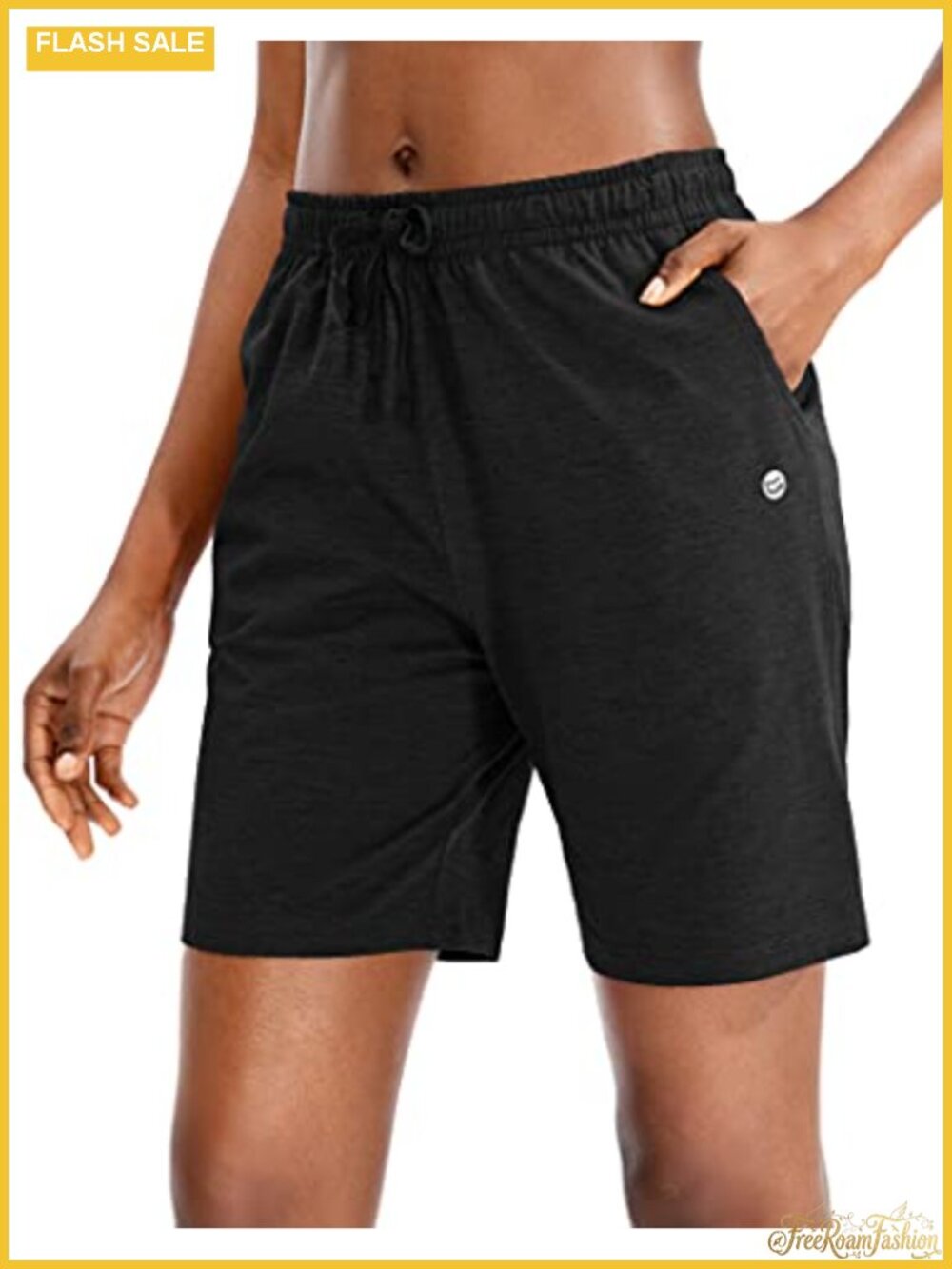 Women's 7" / 9" Quick Dry Bermuda Shorts with Pockets, Elastic Waist